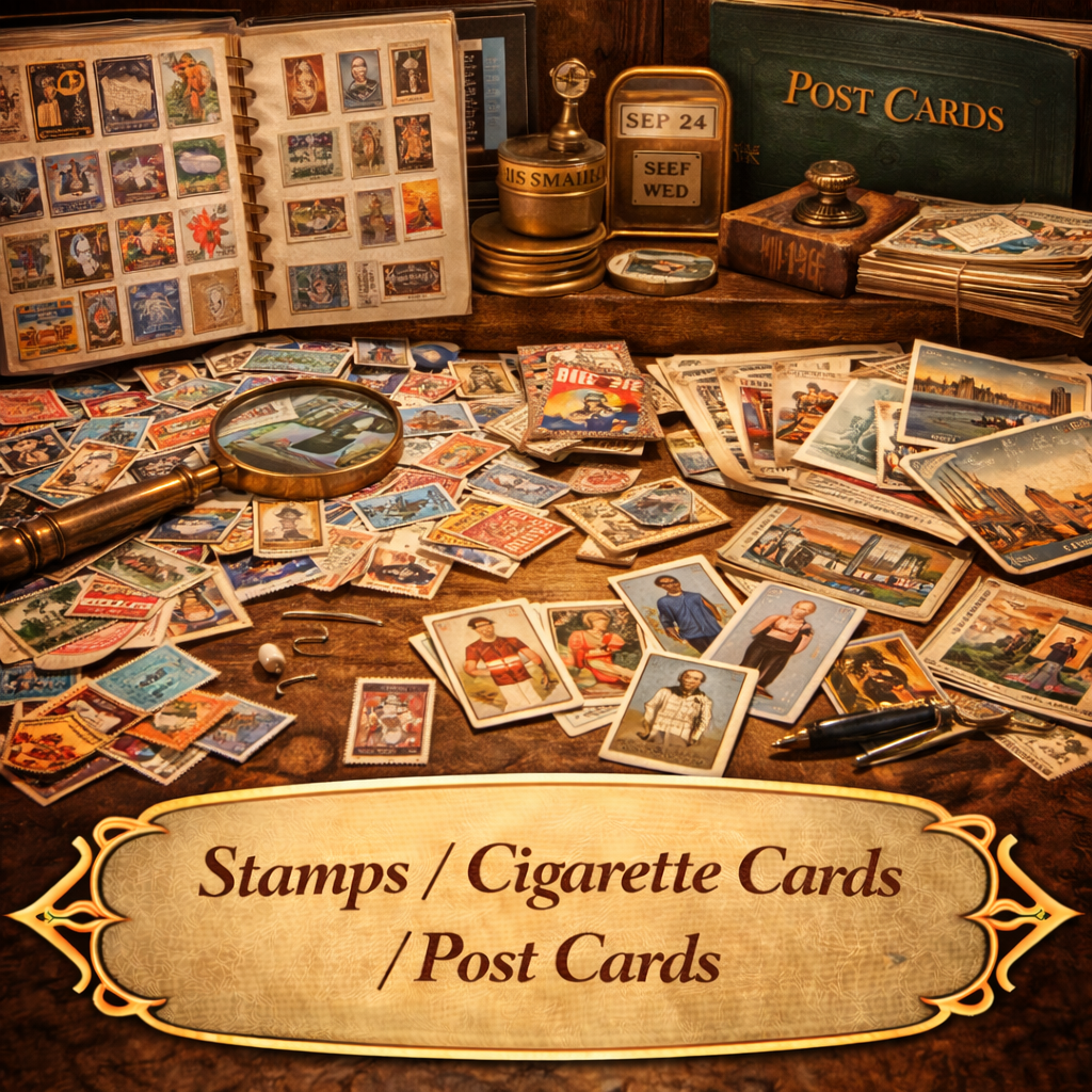 Stamps/ Cigarette Cards/ Post Cards